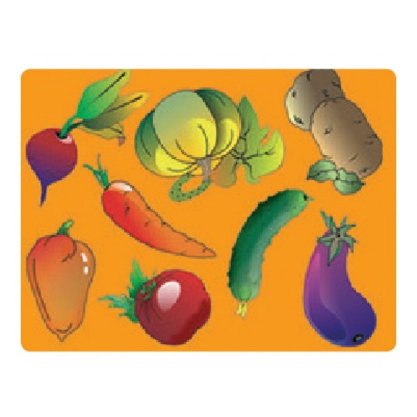 Трафарет-раскраска "Овощи", ТР-05