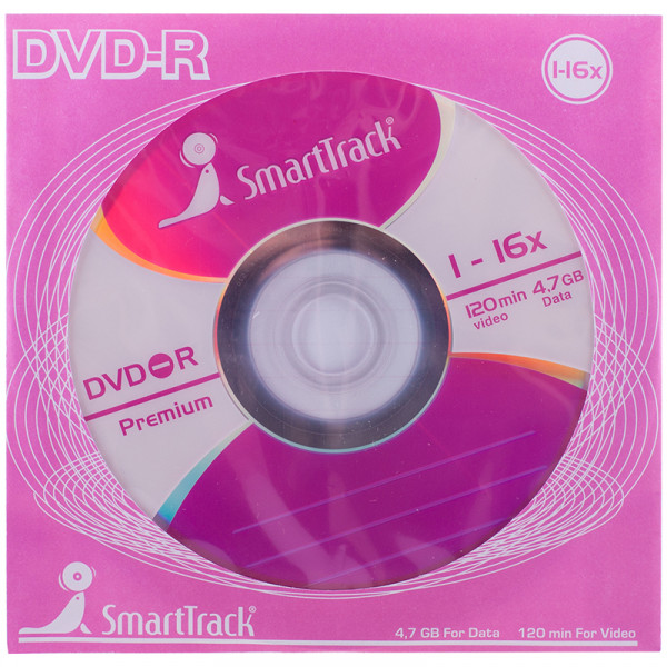 Диски DVD-R SmarTrack в конверте ST000778