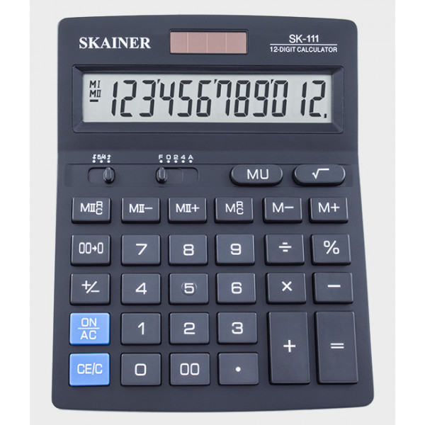 Калькулятор SKAINER SK-111 12 разряд, 2 питание