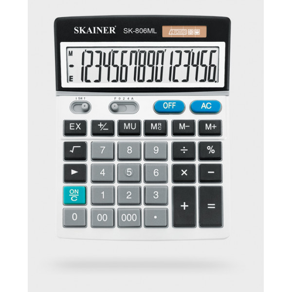 Калькулятор SKAINER SK-806ML 16 разряд, 2 питание