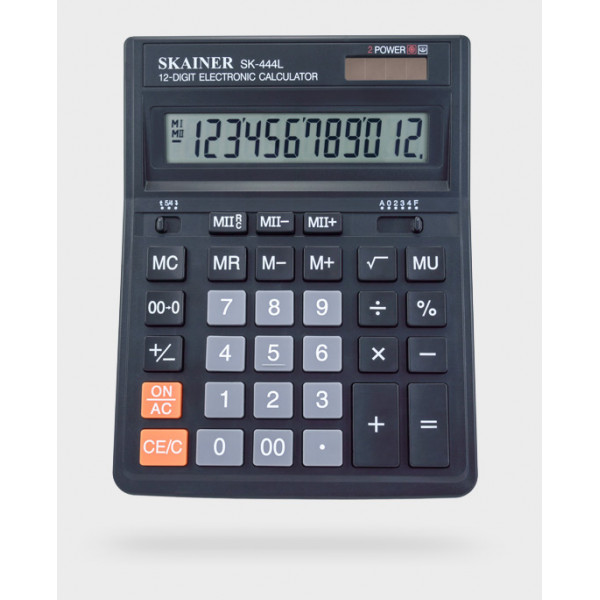 Калькулятор SKAINER SK-444L 12 разряд, 2 питание