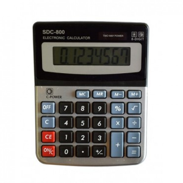 Калькулятор 8-разрядный BASIR SDC-800 11.5*14.5