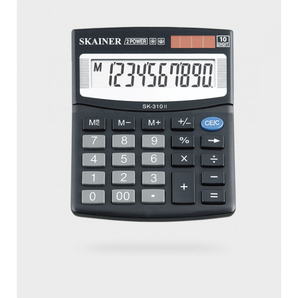 Калькулятор SKAINER SK-310II 10 разряд, 2 питание