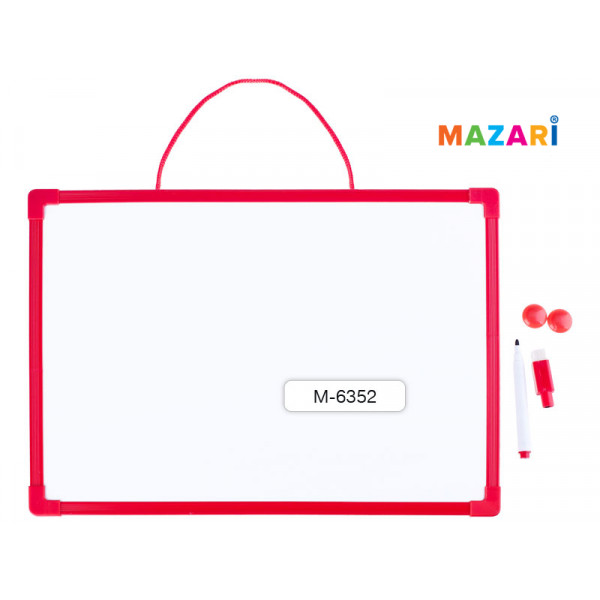 Доска магнитно-маркерная 25*35см MAZARI М-6352