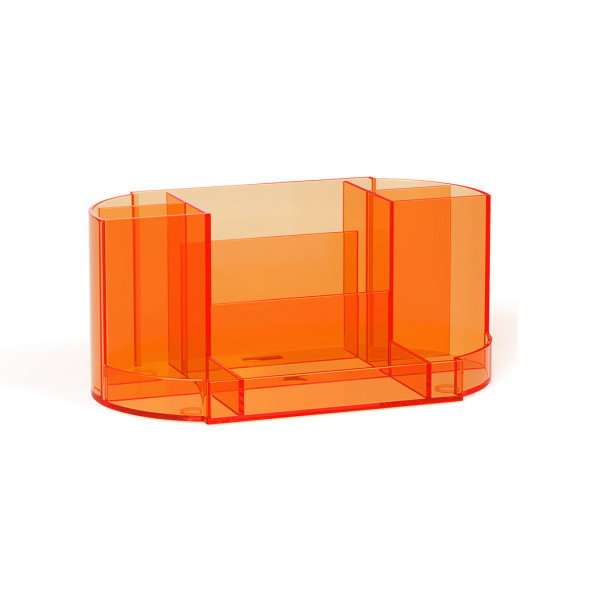 Настольная подставка ERICH KRAUSE Victoria Neon 52878 пластик оранжевая