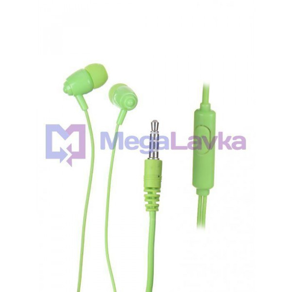 Наушники  внутриканальные PERFEO Alto-M PF_C3193 с микрофоном зеленые