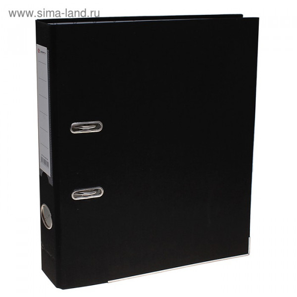 Папка-регистратор 50мм PP LAMARK AF0601-BK1 метал окантовка черный
