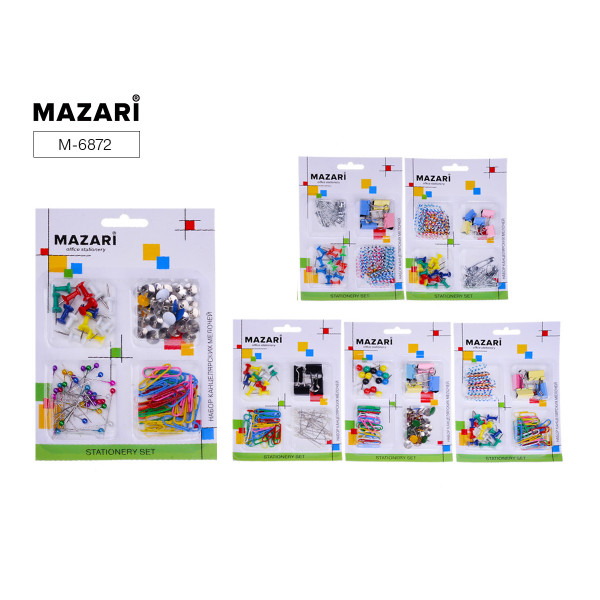 Набор канцелярских мелочей MAZARI М-6872 ассорти
