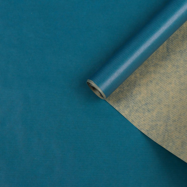 Бумага упаковочная 0,7*10м Синяя (крафт) БПКРсн