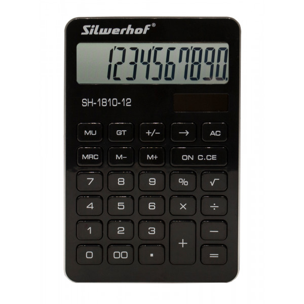 Калькулятор 12-разрядный SILWERHOF SH-1810-12 черный