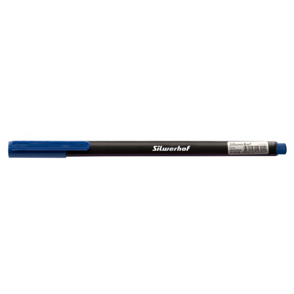 Ручка капилярная 0,4 SILWERHOF 1832429 треугольн синяя