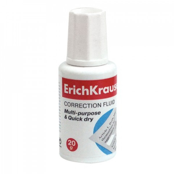 Корректирующая жидкость спирт осн 20мл ERICH KRAUSE Extra ЕК5 кисть