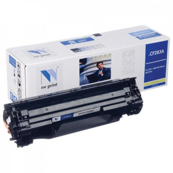 Картридж лазерный HP (CF283A) LaserJet Pro M125/M201/M127, черный, ресурс 1500 стр., NV PRINT СОВМЕСТИМЫЙ